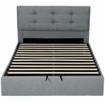 HOMCOM King Ottoman Bed with Gas Lift Storage - Image 2