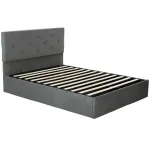 HOMCOM Double Ottoman Bed with Gas Lift Storage for 140 x 190 cm Mattress - Image 9