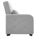 Multifunctional Folding Sofa Bed with Adjustable Backrest – Dark Grey - Image 4