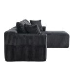 Gray Modular L-Shaped Sectional Sofa with Deep Seat - Image 9