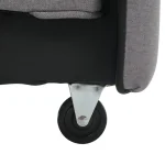 Dark Grey Multifunctional Folding Sofa Bed with Adjustable Backrest - Image 12