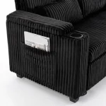HOMCOM 2 Seater Sofa Bed – Pull Out Sleeper Sofa with Storage - Image 11