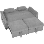 HOMCOM 2 Seater Sofa Bed – 4-in-1 L-Shaped Convertible Sleeper Sofa - Image 2