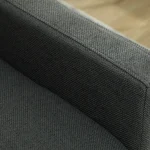 HOMCOM Three-Way Two-Seater Sofa Bed - Charcoal Grey - Image 10